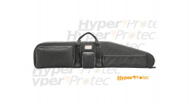 Housse carabine chasse cordura 3 poches noire